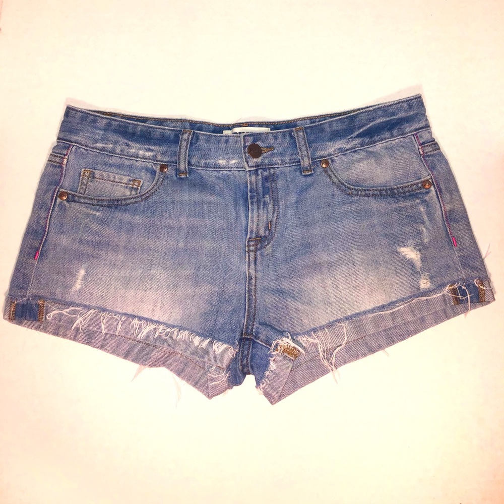 Pink Jean Shorts